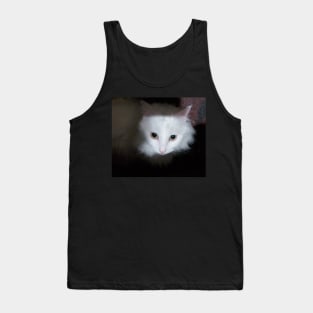 White cat Tank Top